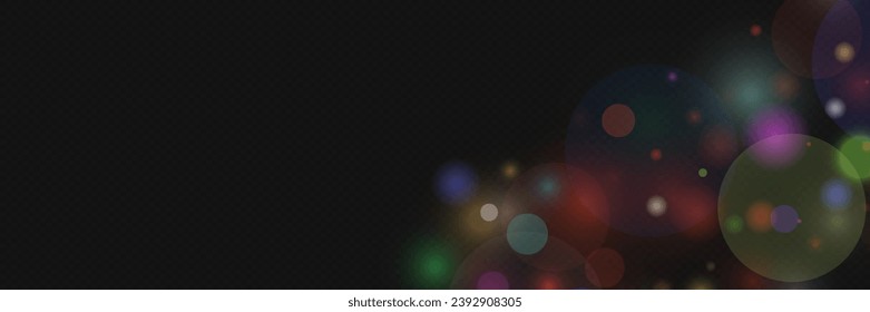 Background of multi-colored circles, bright confetti, sparkles. Abstract background pattern.	
