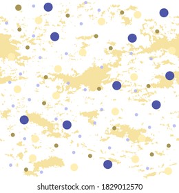 Antecedentes de confetti multicolor y manchas de grosor para telas, tarjetas de felicitación, fondos de pantalla, papel de envoltura de regalo, página web, etc. Ilustración vectorial 