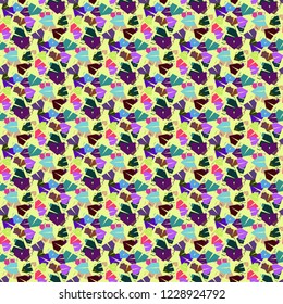 Background multicolored geometric equipment tent seamless pattern.