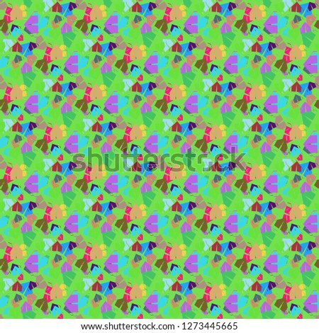 Background multicolored geometric equipment tent seamless pattern.