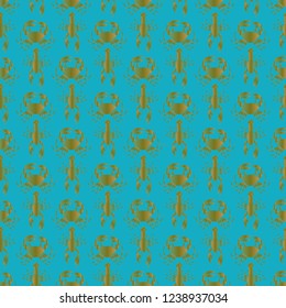 Background multicolored lobster seamless simple pattern.
