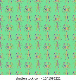 Background multicolored lobster seamless simple pattern.
