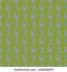 Background multicolored lobster seamless simple pattern.