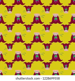 Background multicolored pattern seamless walrus seaman childish.