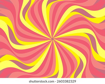 Background of multicolored spirals and ray explosions. luxury vintage pattern. This is a repeating swirl pattern, perfect for backgrounds and design projects.