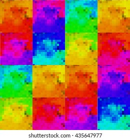 Background of multicolored squares. Vector