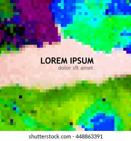 Background of multicolored squares. Vector