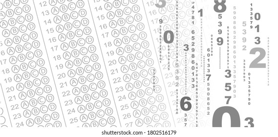 background for multiple choice answer paper.