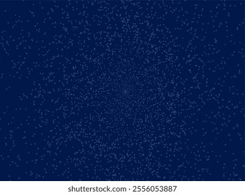 Background with a multitude of blue particles. Vector illustration