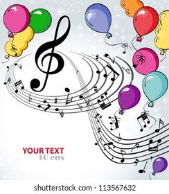 Background music with balloons