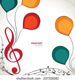 Background music with balloons