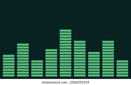 Background music or sound bar unique design with dark background