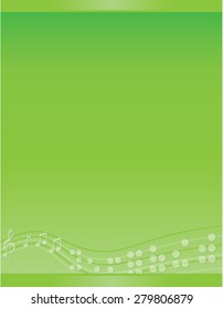 Background Musical Braille Green