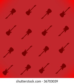 Background of musical instrument guitar. Vector.