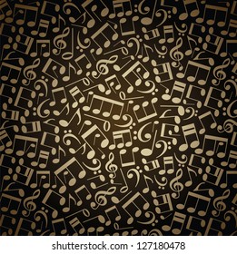 background of the musical notes.concept of musical creativity