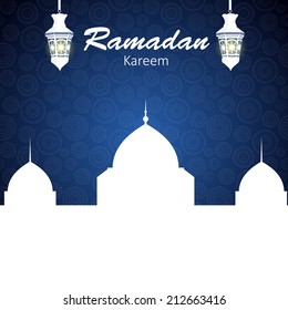 Background for Muslim Community Festival Vector Illustration EPS10 