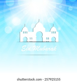 Background for Muslim Community Festival Vector Illustration EPS10 