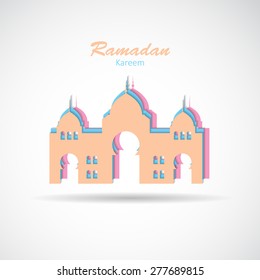 Background for Muslim Community Festival Vector Illustration EPS10.