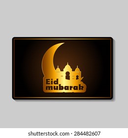 Background for Muslim Community Festival Vector Illustration EPS10