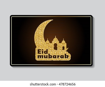 Background for Muslim Community Festival Vector Illustration EPS10