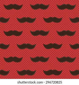 Background with mustaches