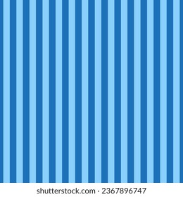 Hintergrund von schmalen vertikalen Streifen verschiedener blauer Farbtöne. Nahtlose Wiederholung des Vektormusters. 
