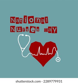 Background for National Nurses Day greetings