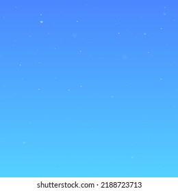 Background Nature Blue Sky With Stars Dream Cute Colorful Cartoon Vector Design