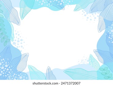 Background nature freehand Leaf pattern background. Leaf vector design for background, wallpaper, carpet, wrapping, fabric, textile fashion wearing.