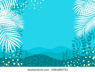 Background nature freehand Leaf background. Leaf nature style with space for text - design for  background social media, postcards, poster, business card, flyer, brochure other.