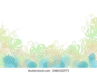 Background nature freehand Leaf background. Leaf nature style with space for text - design for  background social media, postcards, poster, business card, flyer, brochure other.