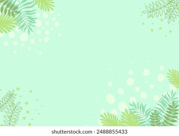 Fondo naturaleza a mano alzada Fondo de hoja. Estilo de la naturaleza de la hoja con espacio para el texto - diseño para las redes sociales de fondo, postales, póster, tarjeta de visita, folleto, folleto y otros.