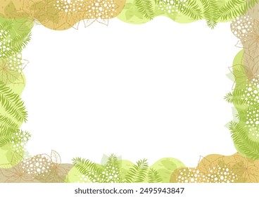 Background nature freehand Leaf background. Leaf nature style with space for text - design for  background social media, postcards, poster, business card, flyer, brochure other.