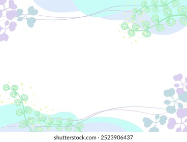 Background nature freehand Leaf background. Leaf nature style with space for text - design for  background social media, postcards, poster, business card, flyer, brochure other.