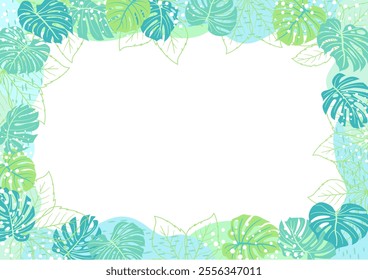 Background nature freehand Leaf background. Leaf nature style with space for text - design for  background social media, postcards, poster, business card, flyer, brochure other.