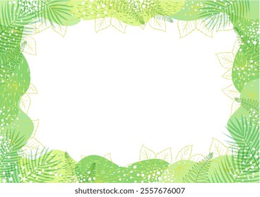 Background nature freehand Leaf background. Leaf nature style with space for text - design for  background social media, postcards, poster, business card, flyer, brochure other.