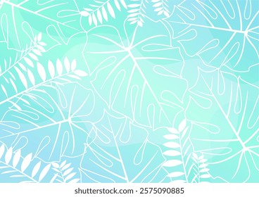 Background nature freehand Leaf background. Leaf nature style with space for text - design for  background social media, postcards, poster, business card, flyer, brochure other.