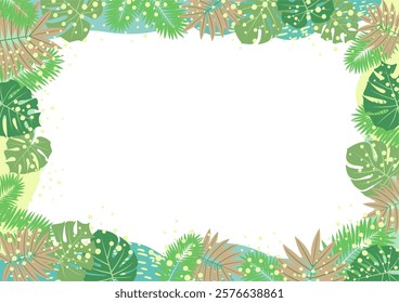 Background nature freehand Leaf background. Leaf nature style with space for text - design for  background social media, postcards, poster, business card, flyer, brochure other.