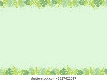 Background nature freehand Leaf background. Leaf nature style with space for text - design for background social media, postcards, poster, business card, flyer, brochure other.
