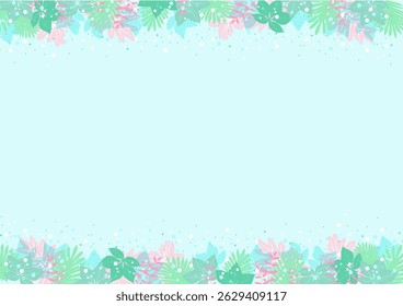 Background nature freehand Leaf background. Leaf nature style with space for text - design for background social media, postcards, poster, business card, flyer, brochure other.