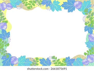Fundo natureza mão livre Folha fundo. Estilo de natureza de folha com espaço para texto - design para mídia social de fundo, cartões postais, cartaz, cartão de visita, folheto, outro.