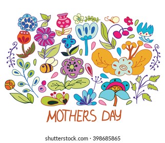 background,, nature, the plant, bouquet, flowers, curls, vector floral abstract colorful background with flowers twigs,floral element,stamp on fabric,sukkah,clothing,greeting card
