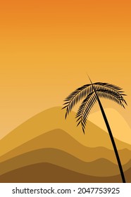 background nature sunset silhouette vector