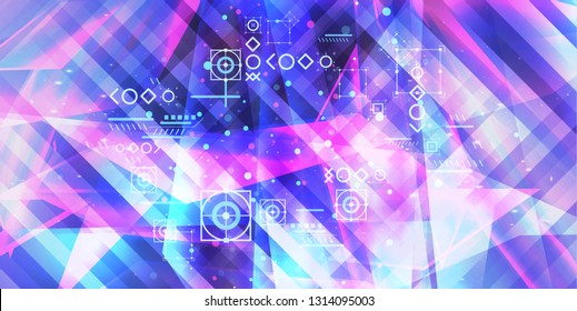 background neon bright, disco lights, abstract futuristic multi color pink, blue and purple colorful. illustration vector design.
