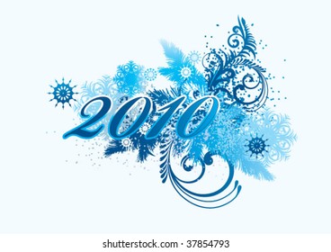 Background for new year and for Christmas