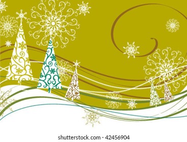   Background for new year and for Christmas