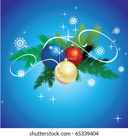 Background for new year and for Christmas