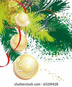 Background for new year and for Christmas