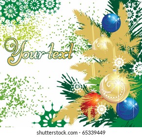 Background for new year and for Christmas