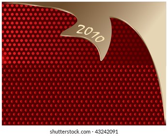 Background for new year and for Christmas - RED VECTOR